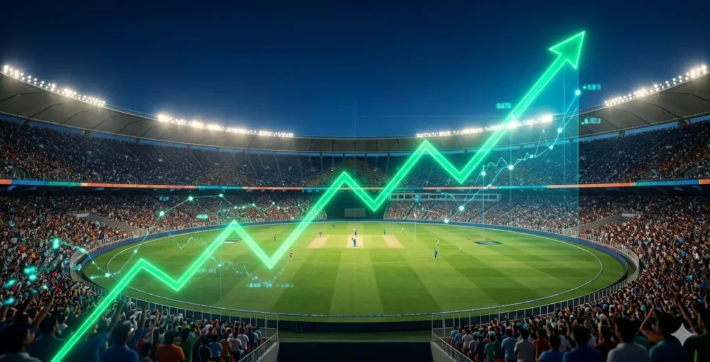 IND vs PAK T20 World Cup match me India ke batsman ka powerful shot stadium floodlights ke neeche