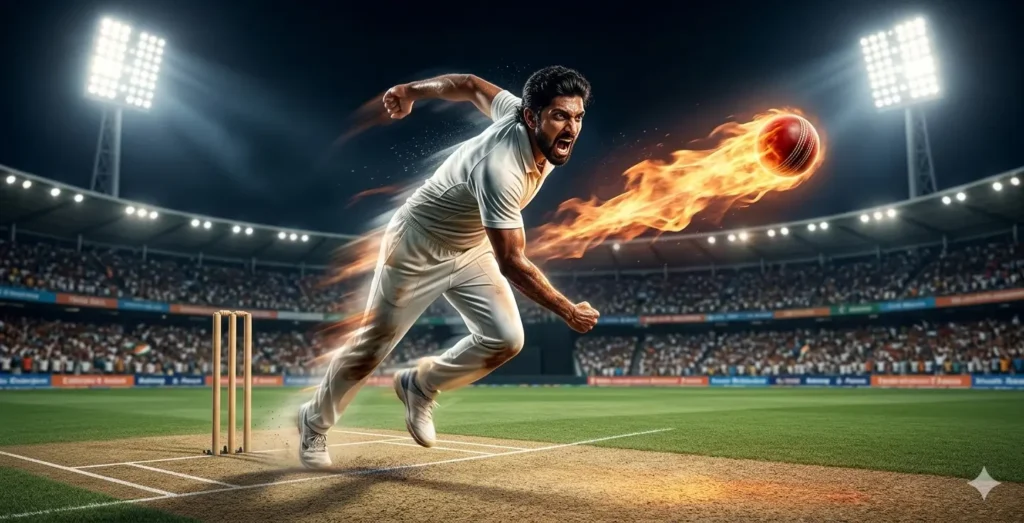 IND vs PAK T20 World Cup match me India ke batsman ka powerful shot stadium floodlights ke neeche