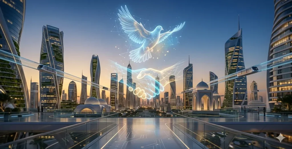 Iran Israel war 2026 military tension scene with missile strikes and smoke in Middle East