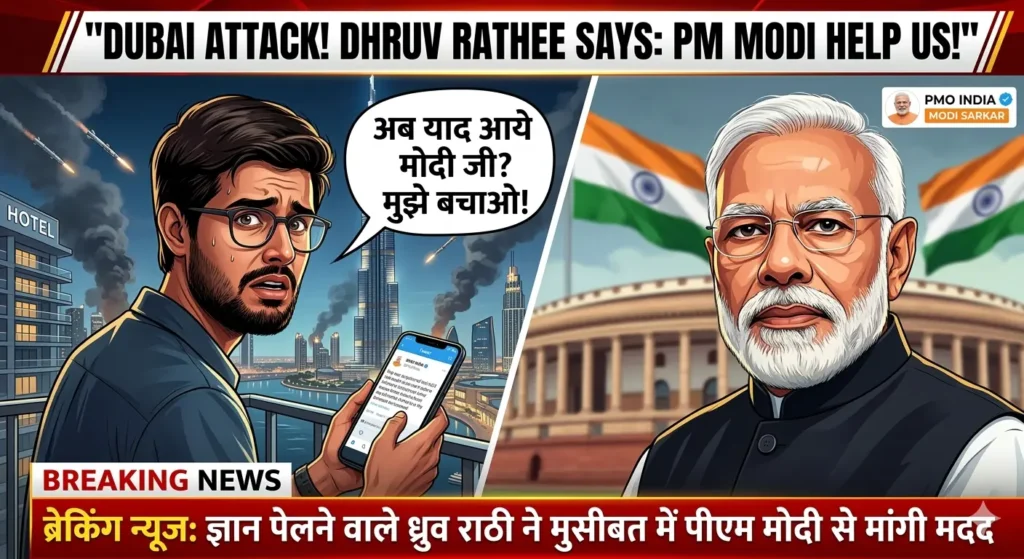 Dhruv Rathee PM Modi Dubai Missile Attack New