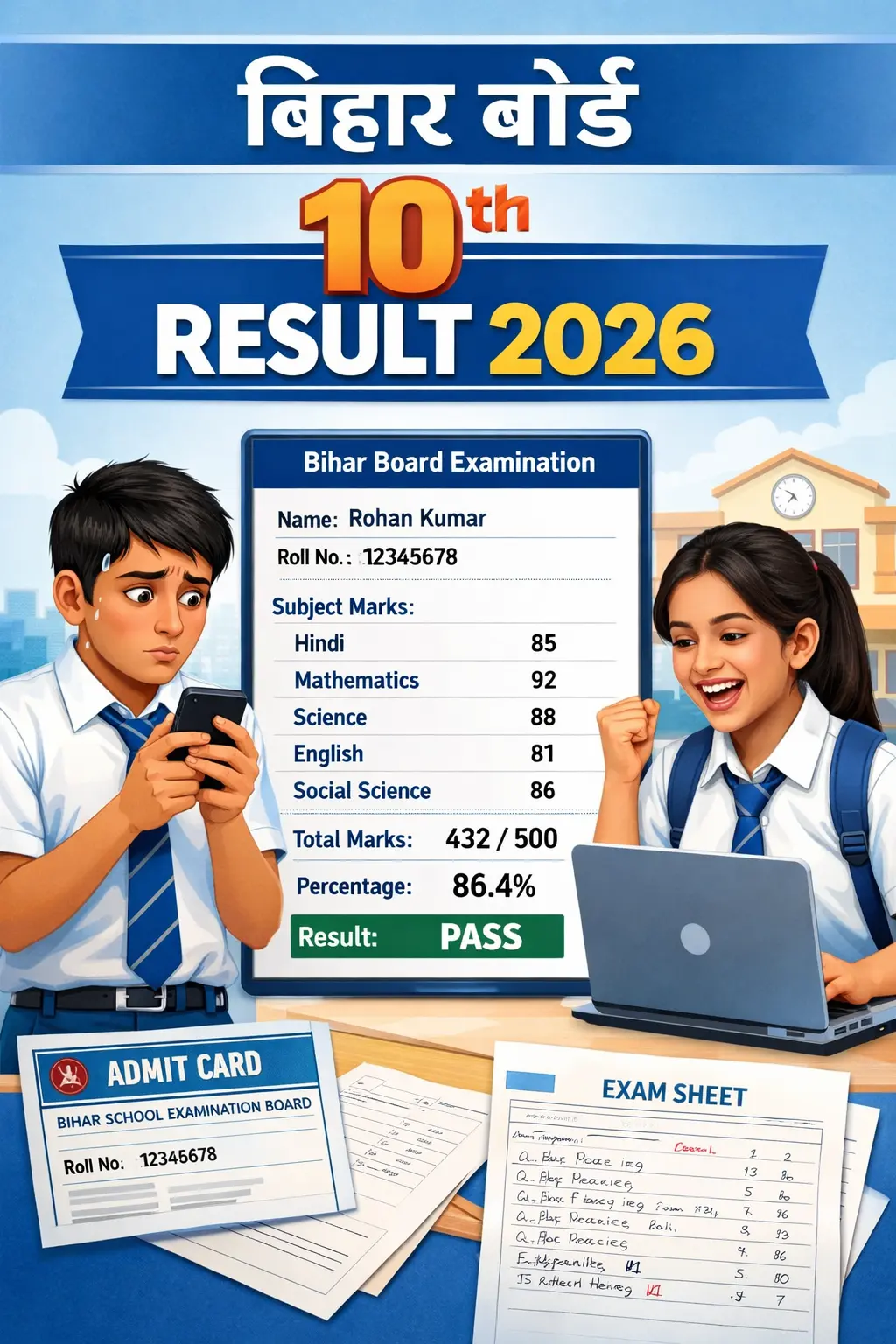 Bihar Board 10th Result 2026