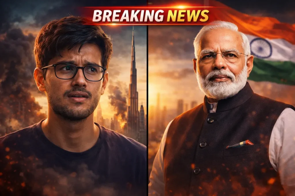 Dhruv Rathee PM Modi Dubai Missile Attack News