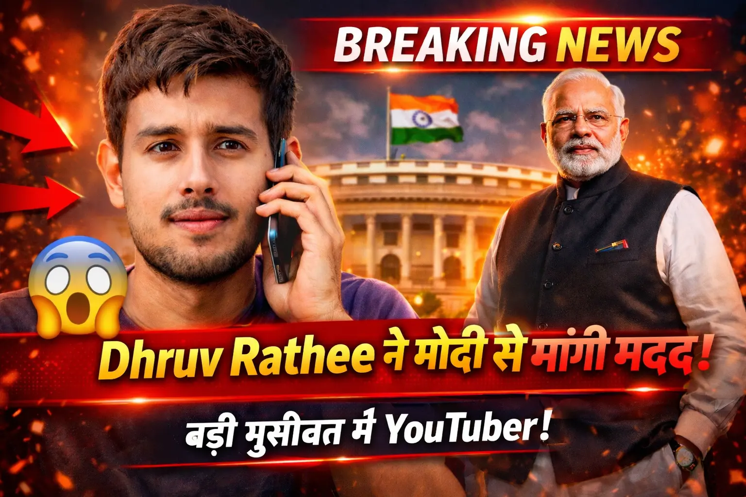 Dhruv Rathee PM Modi Dubai News