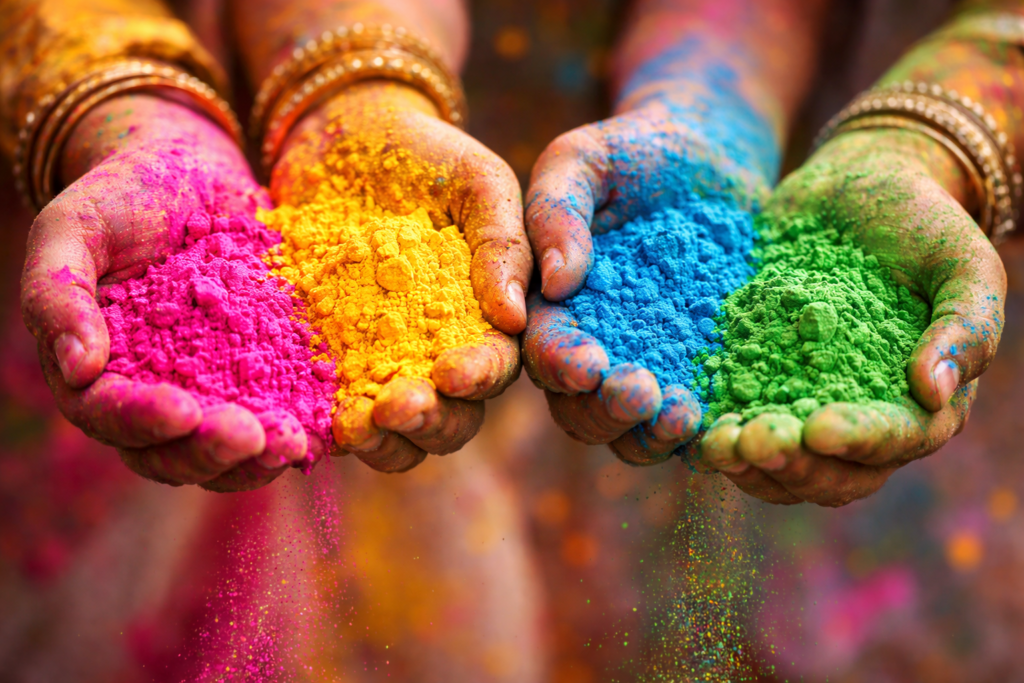 Happy Holi festival celebration in India