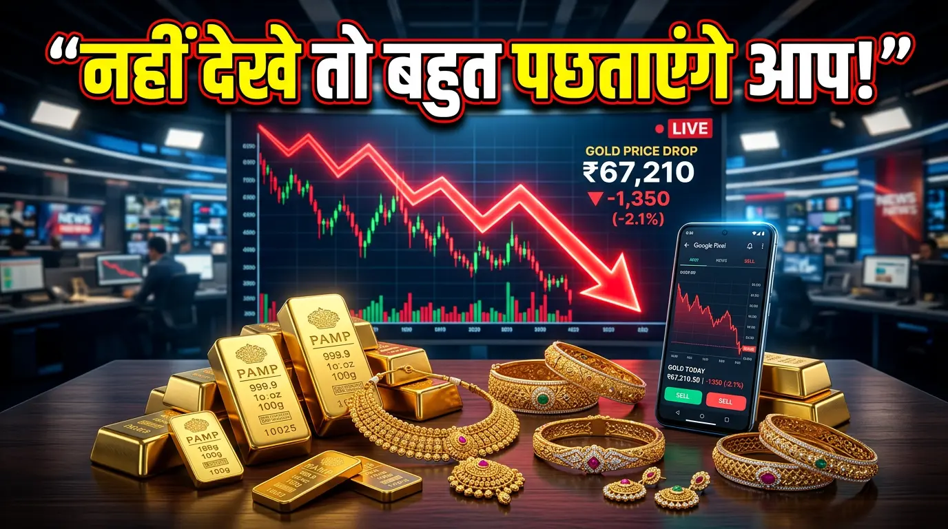 gold price today india सोने की कीमत में बड़ी गिरावट