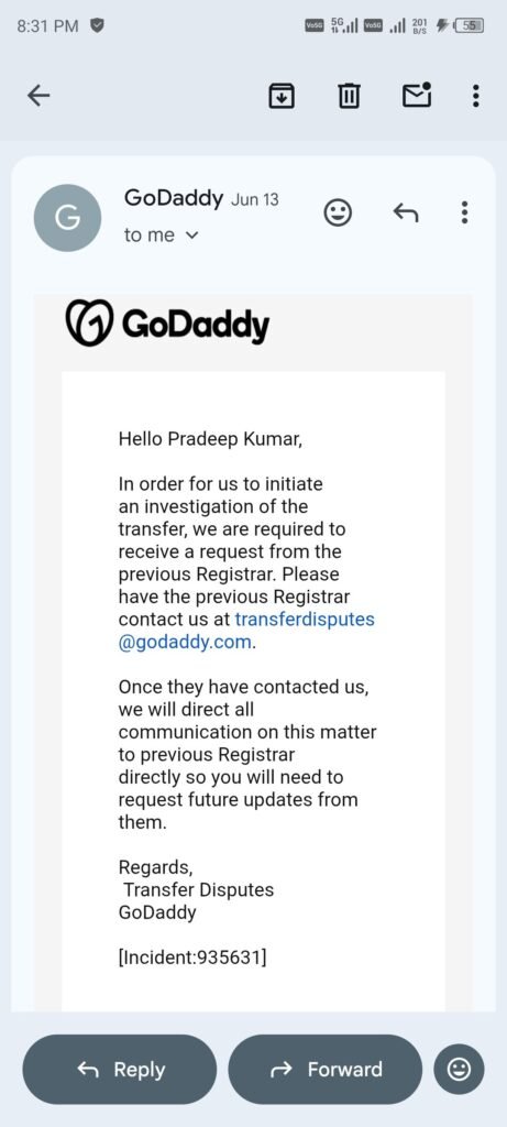 Hostinger Domain Fraud Case Study  godaddy incident (id)number