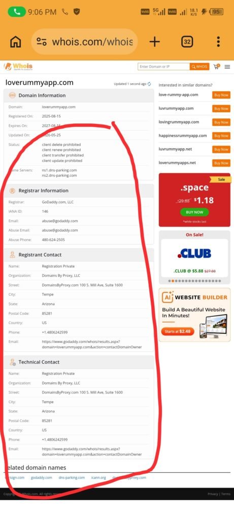 Hostinger Domain Fraud Case Study godaddy 