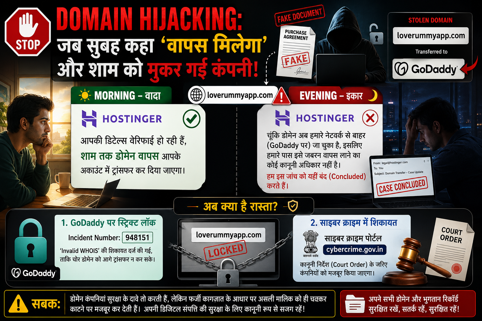 Domain Hijacking loverummyapp.com: जब सुबह कहा 'वापस मिलेगा' और शाम को मुकर गई कंपनी!